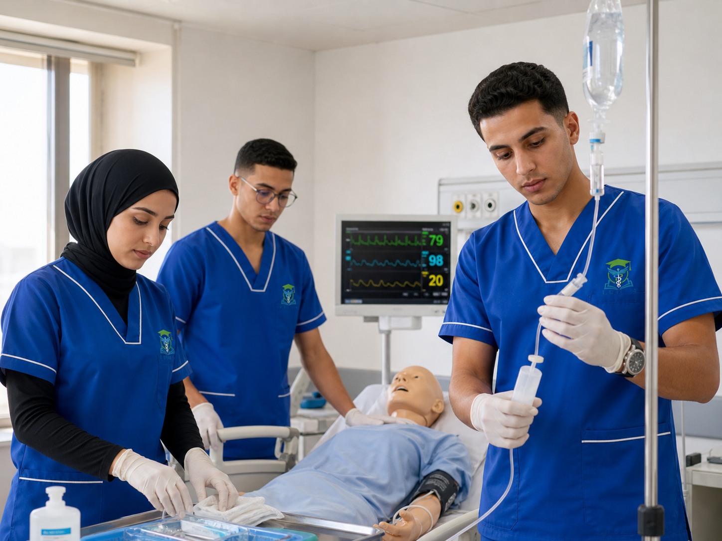 Étudiants en formation Infirmier Polyvalent à l'IPFPS de Sidi Bennour
